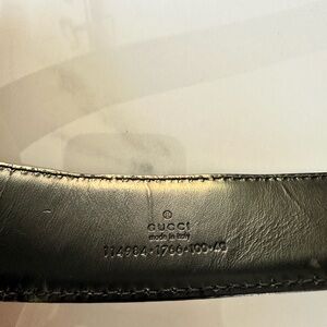 Gucci black unisex belt